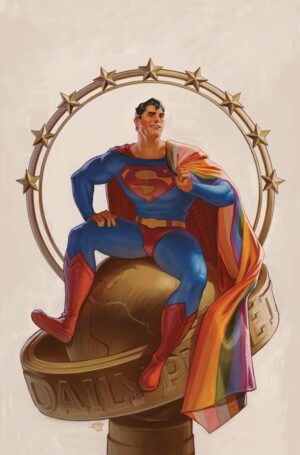 SUPERMAN #32 COVER C DAVID TALASKI PRIDE MONTH CARD STOCK