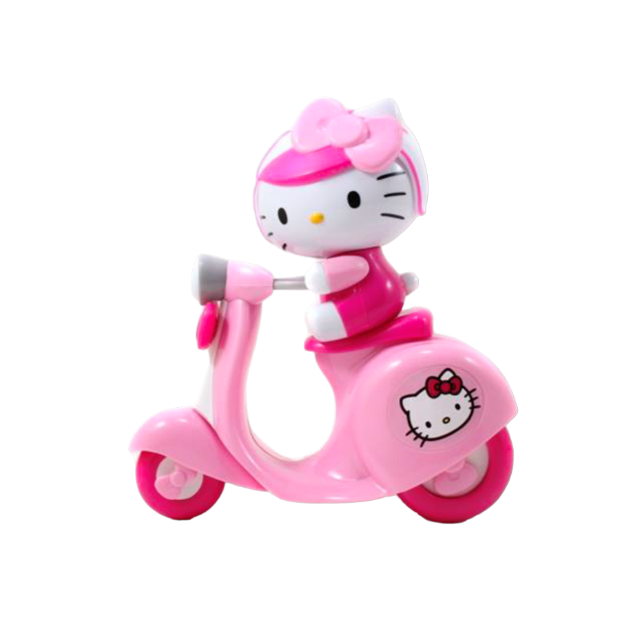 HELLO KITTY PUSH ALONG SCOOTER with Figure Impact Comics