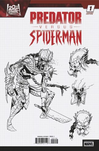 PREDATOR vs SPIDER-MAN #1 Variant 1:10 MARCELO FERREIRA DESIGN Cover