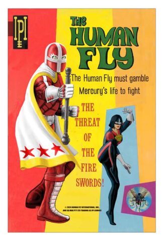 HUMAN FLY #3 (of 4) Cover A JAN SCHERPENHUIZEN GOLD KEY 1960s GREEN HORNET HOMAGE (MR)