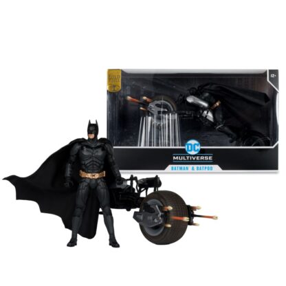 DC Multiverse BATMAN DARK KNIGHT Batpod w/ Batman Action Figure Set - Image 3