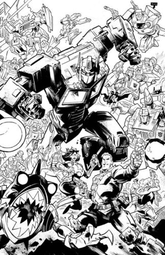 GI JOE #08 Cover H JASON HOWARD ENERGON UNIVERSE SECOND ANNIVERSARY B&W