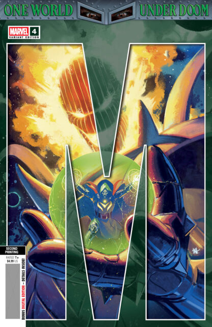ONE WORLD UNDER DOOM #4 2nd Printing Cover HARVEY