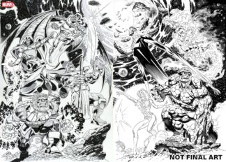FANTASTIC FOUR #01 Variant 1:25 CLAUDIO CASTELLINI WRAPAROUND Cover [2025]
