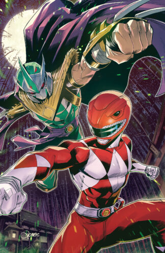 MIGHTY MORPHIN POWER RANGERS/TEENAGE MUTANT NINJA TURTLES III #2 Variant FULL ART FOIL ZONNO Cover