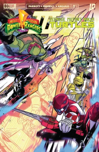 MIGHTY MORPHIN POWER RANGERS/TEENAGE MUTANT NINJA TURTLES III #2 Variant FOC REVEAL Cover DRESSED CARLINI Cover